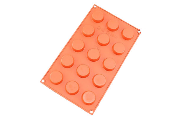 Flat Disc 15 Cavity Silicone Chocolate Mould - Iconic Cake Art