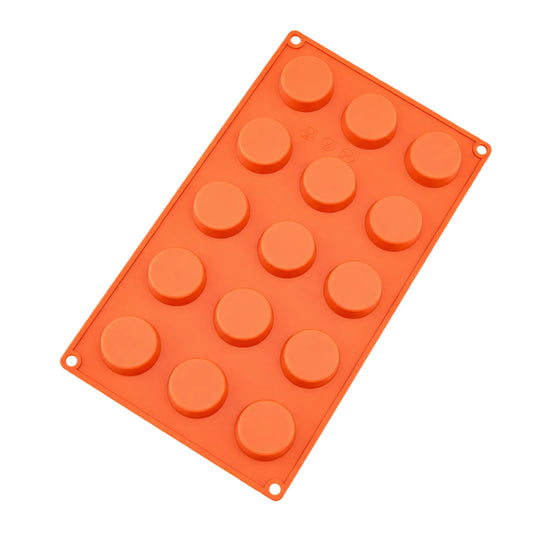 15 Cavity - Flat Disc Silicon Chocolate Mold - D-043