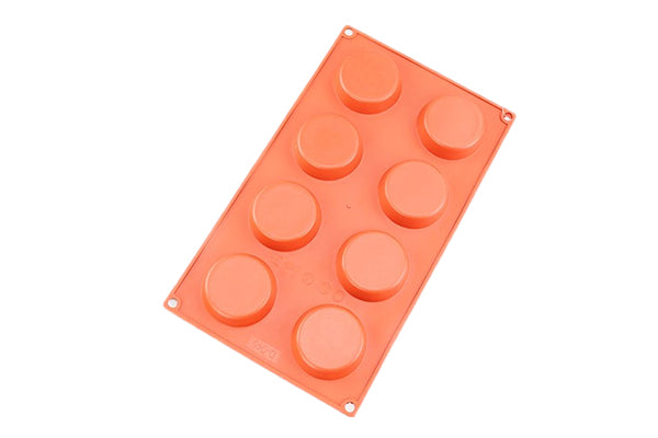 Flat Disc 8 Cavity Silicone Chocolate Mould - Iconic Cake Art