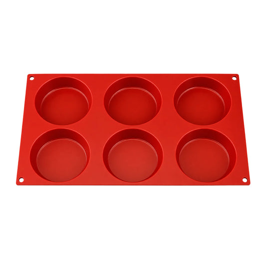 6 Cavity - Petits Four Silicone Chocolate Mold Flexible Baking Mould - D-047