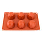 Round Jewel 6 Cavity Silicone Chocolate Mould - Iconic Cake Art