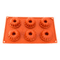 Kugelhopf 6 Cavity Silicone Chocolate Mould - Iconic Cake Art