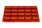 Chocolate Bars 20 Cavity Silicone Mould - Iconic Cake Art