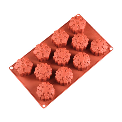 Snowflake 11 Cavity Silicone Mould - Iconic Cake Art