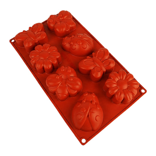 Butterfly Sunflower 8 Cavity Silicone Chocolate Mould - Iconic Cake Art