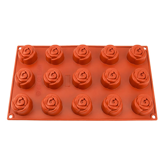 Rose 15 Cavity Silicone Chocolate Dome Mould - Iconic Cake Art