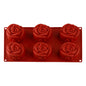 Large Rose 6 Cavity Silicone Mould - Iconic Cake Art