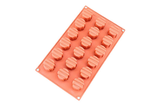 Textured Disc 18 Cavity Silicone Chocolate Mould - Iconic Cake Art