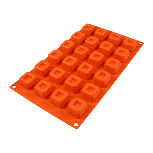 24 Hidden Square Silicone Chocolate Mould - Iconic Cake Art