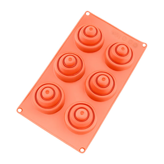 Gradual Circle 6 Cavity Silicone Mould - Iconic Cake Art