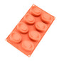 Fancy Oval 8 Cavity Silicone Mould - Iconic Cake Art