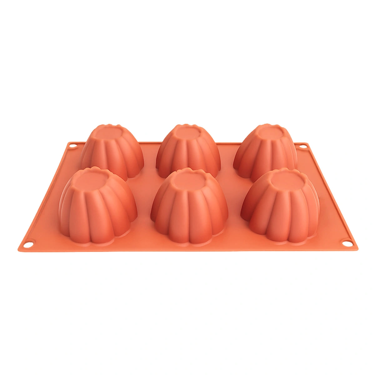 Fluted 6 Cavity Silicone Mould - Iconic Cake Art