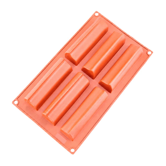 Plain Log 6 Cavity Silicone Chocolate Mould - Iconic Cake Art