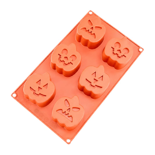 Jack O Lantern 6 Cavity Silicone Chocolate Mould - Iconic Cake Art