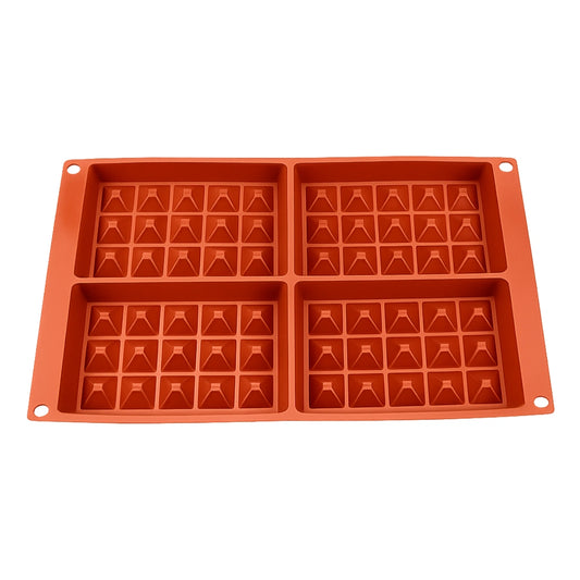 Waffle 4 Cavity Silicone Chocolate Mould - Iconic Cake Art