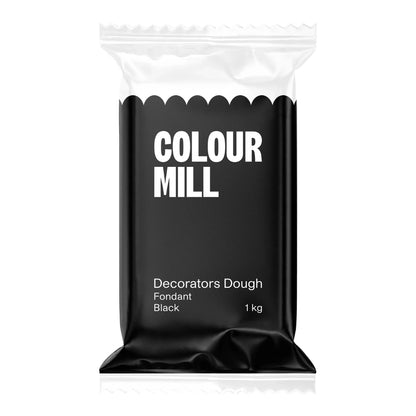 Black Decorators Dough 1kg - Colour Mill