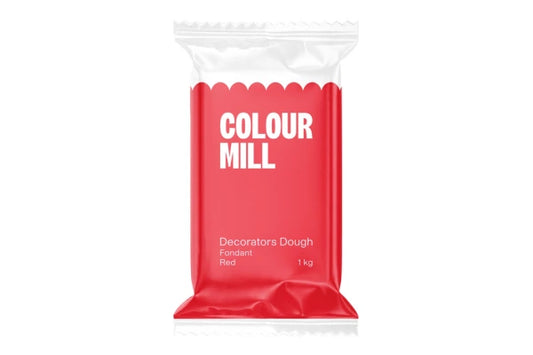 Red Decorators Dough 1kg - Colour Mill