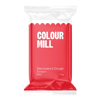 Red Decorators Dough 1kg - Colour Mill