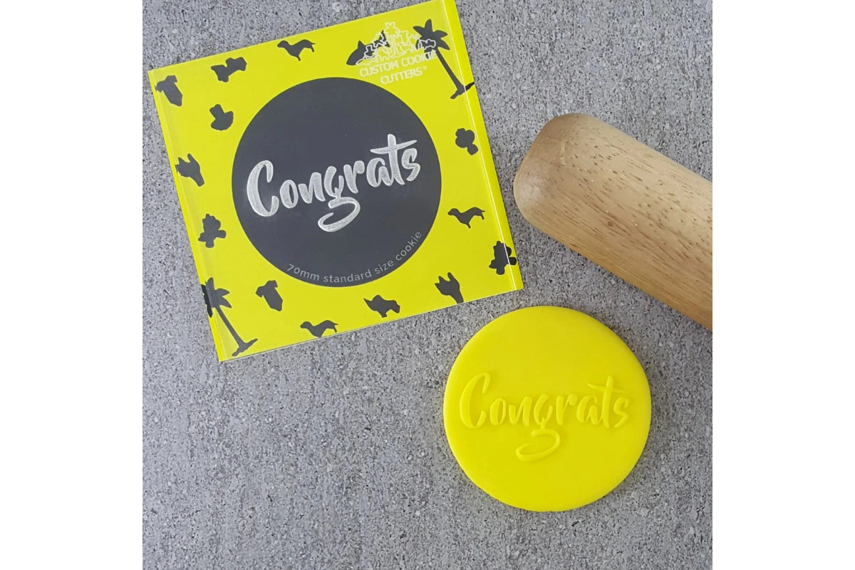 Congrats V2 Debosser - Custom Cookie Cutters
