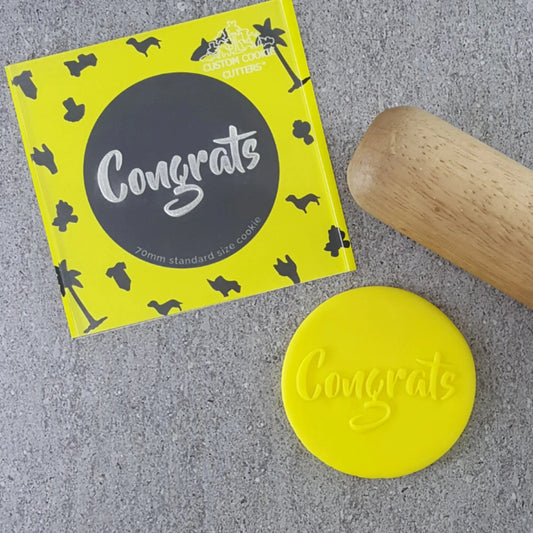 Congrats V2 Debosser - Custom Cookie Cutters