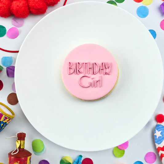 Birthday Girl Debosser - Custom Cookie Cutters