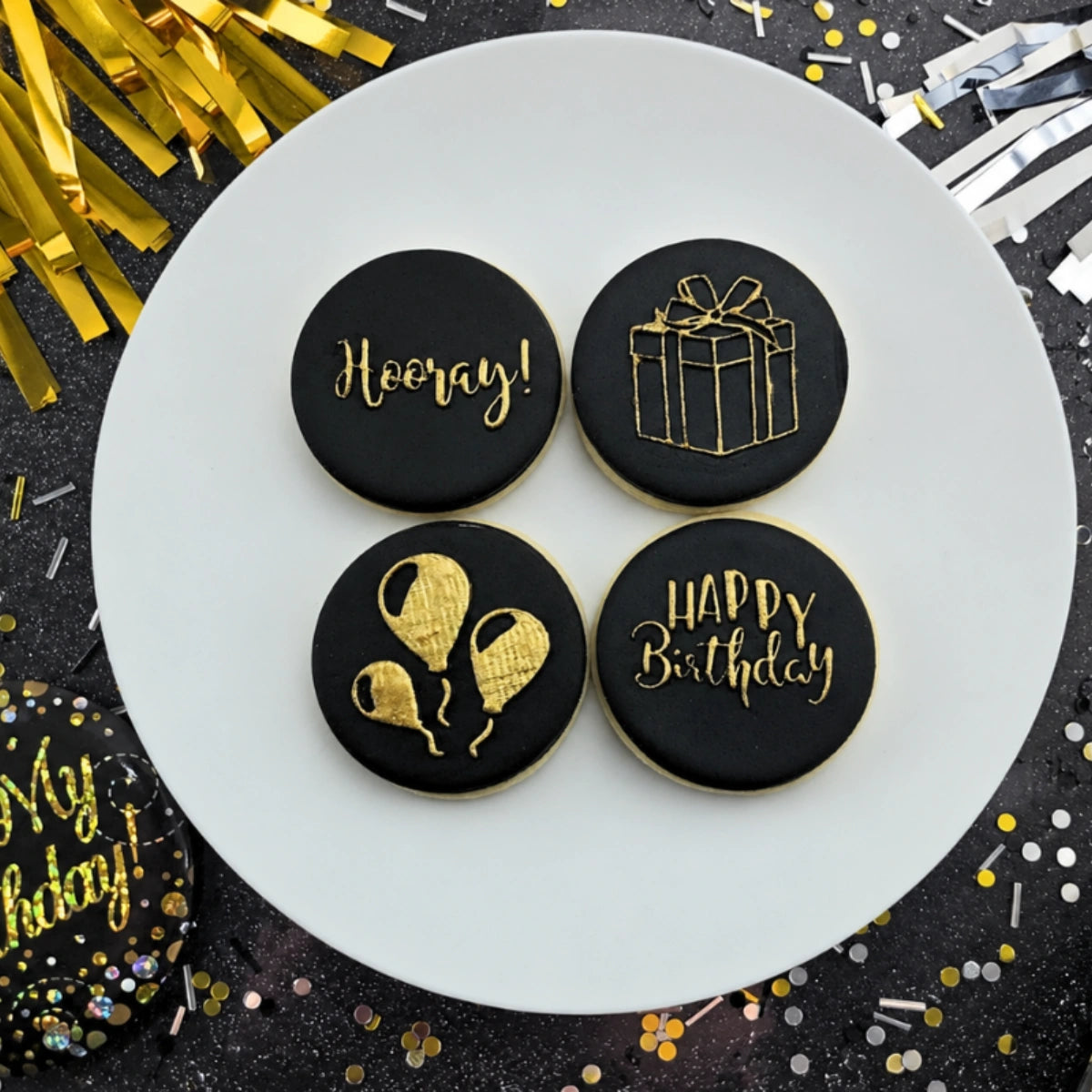 Happy Birthday Mini Debosser - Custom Cookie Cutters
