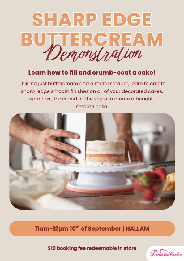 Cake Filling & Crumb Coating Demonstration - Hallam - Wednesday 10th September