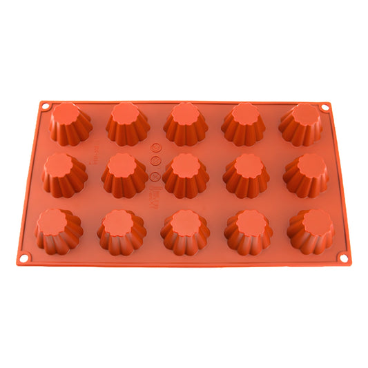 Mini Brioche 15 Cavity Silicone Chocolate Mould - Iconic Cake Art