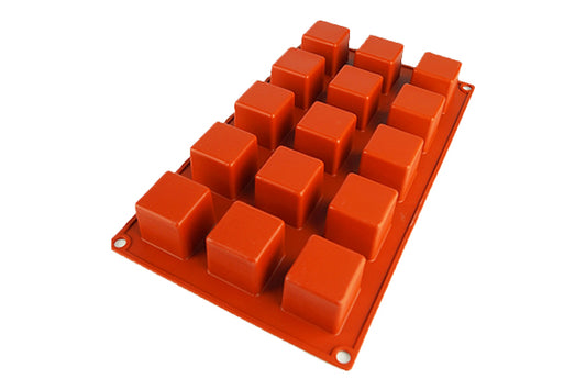 Square Cube Small Silicone Chocolate Mould - Iconic Cake Art