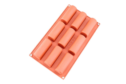 Rounder Bar 9 Cavity Silicone Chocolate Mould - Iconic Cake Art
