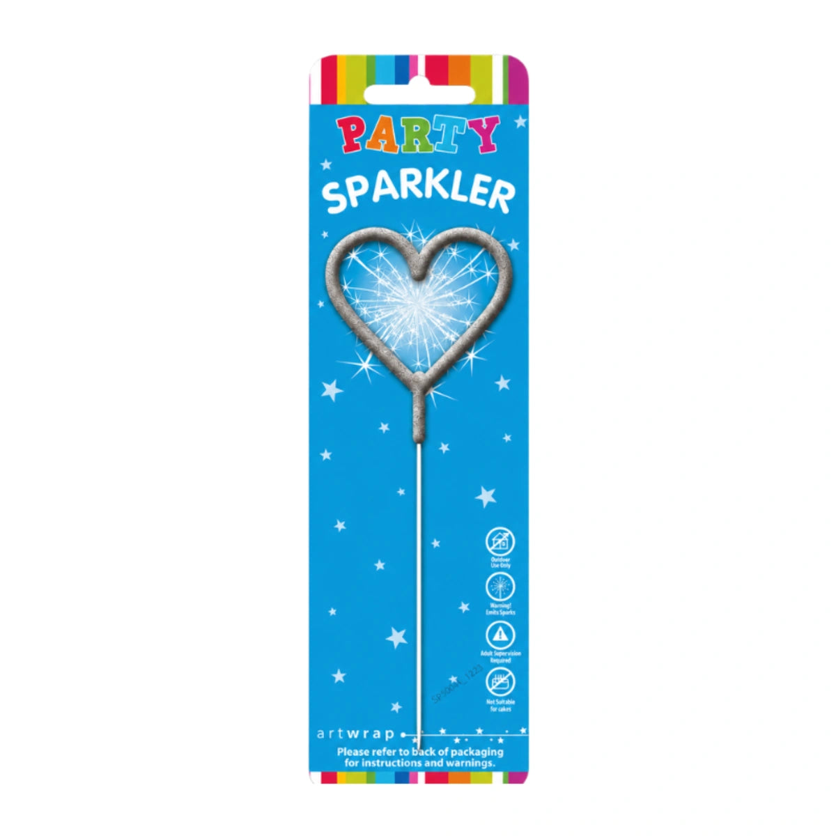 Heart Shaped Sparkler - Party Cake - Artwrap