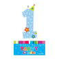 Blue First Birthday Candle - Artwrap
