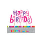 Purple Pink Happy Birthday Candle - Artwrap