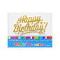 Gold Happy Birthday Candle - Artwrap
