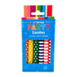 Multi Colour with Dots and Stripes Print Candles (12 Pack) - Artwrap