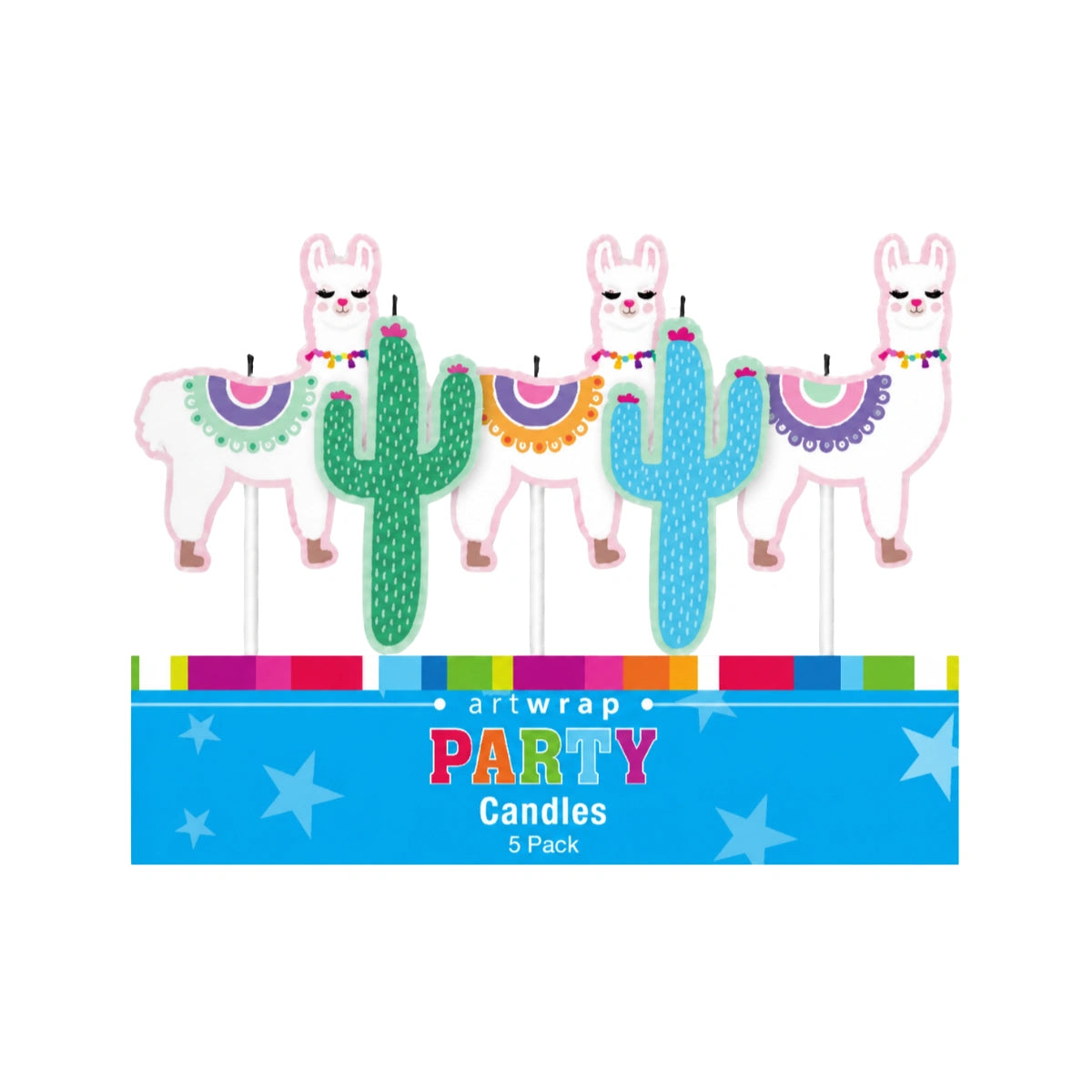 Llamas and Cactus Birthday Candle (5 Pack) - Artwrap