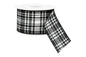 Black White Scottish Ribbon - Double Sided - Sold Per Metre 25mm - My Dream Cake