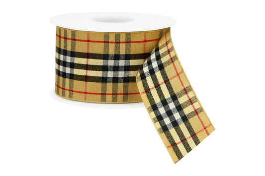 Black Tan Scottish Ribbon - Double Sided - Sold Per Metre 25mm - My Dream Cake