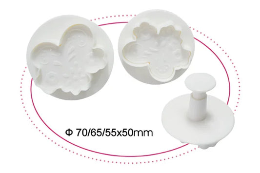 Decorative Flower Plunger Cutter Set (3 Pack) - Iconic Cake Art