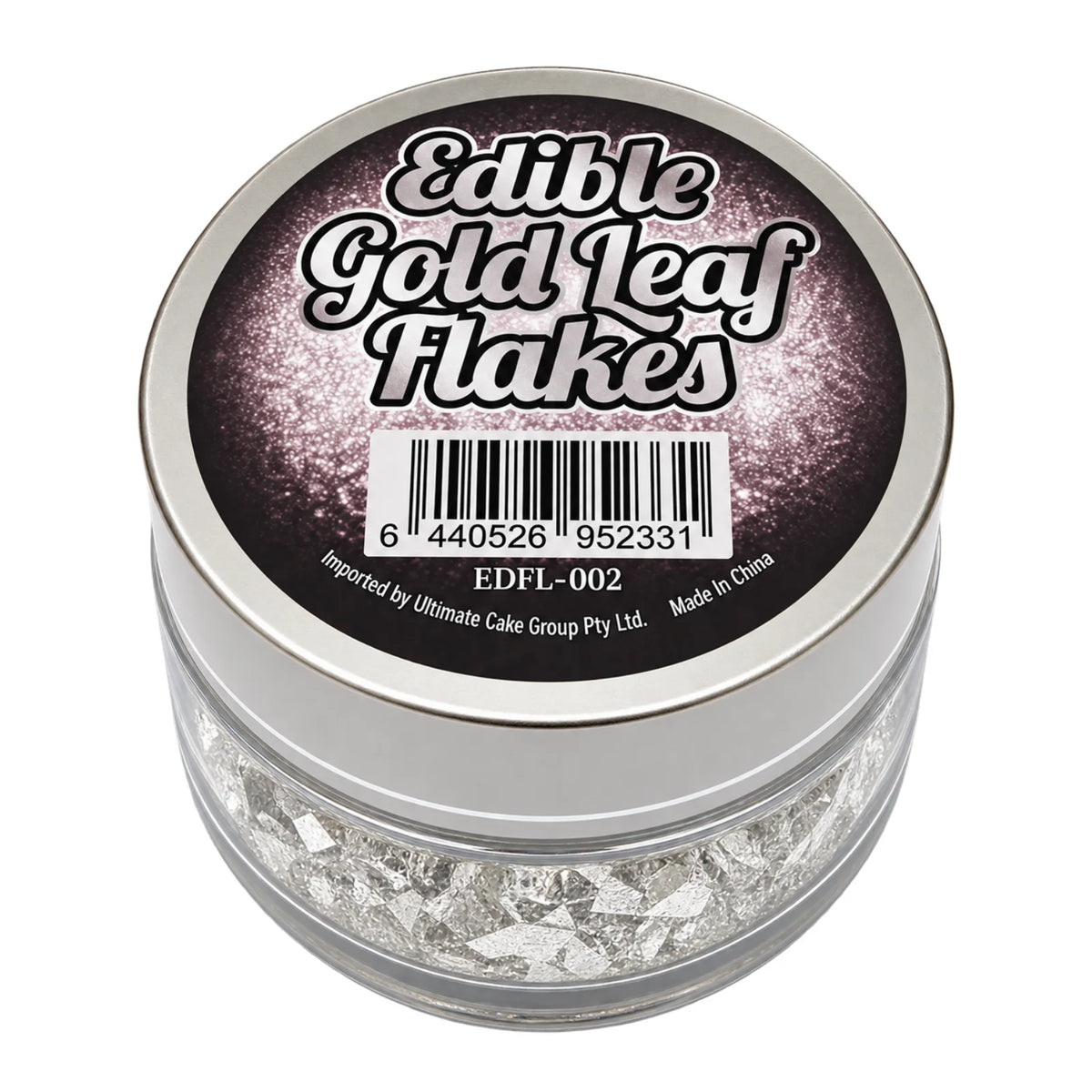 Silver 50mg Edible Flakes - Iconic Cake Art