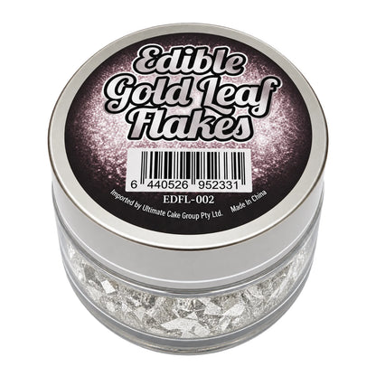 Silver 50mg Edible Flakes - Iconic Cake Art