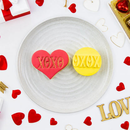 Xoxo Embosser 60mm - Custom Cookie Cutters