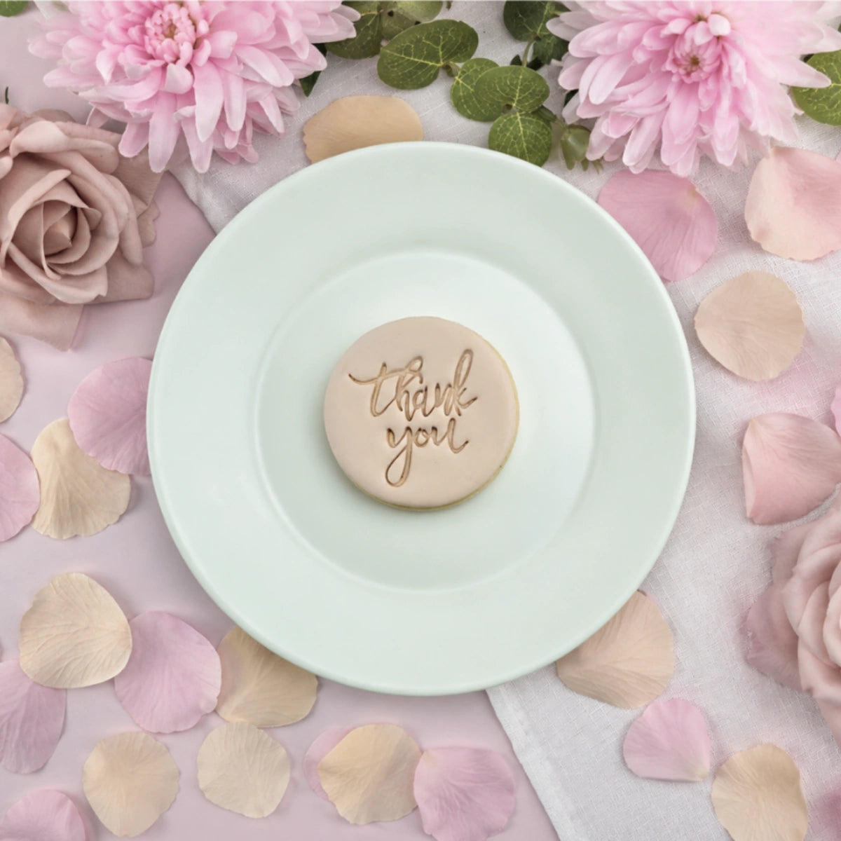 Thank You V2 Embosser 60mm - Custom Cookie Cutters