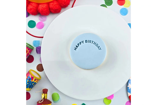 Happy Birthday Arch Embosser - Custom Cookie Cutters