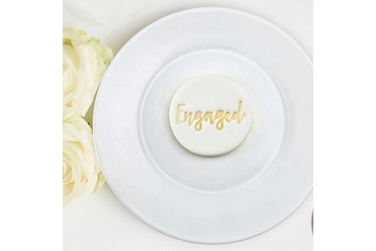 Engaged Embosser 60mm - Custom Cookie Cutters