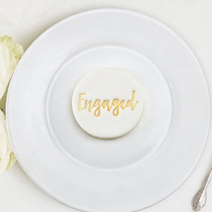 Engaged Embosser 60mm - Custom Cookie Cutters