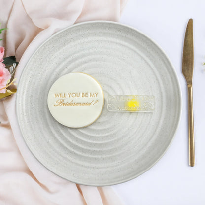 Will You Be My Bridesmaid? Debosser - Custom Cookie Cutters
