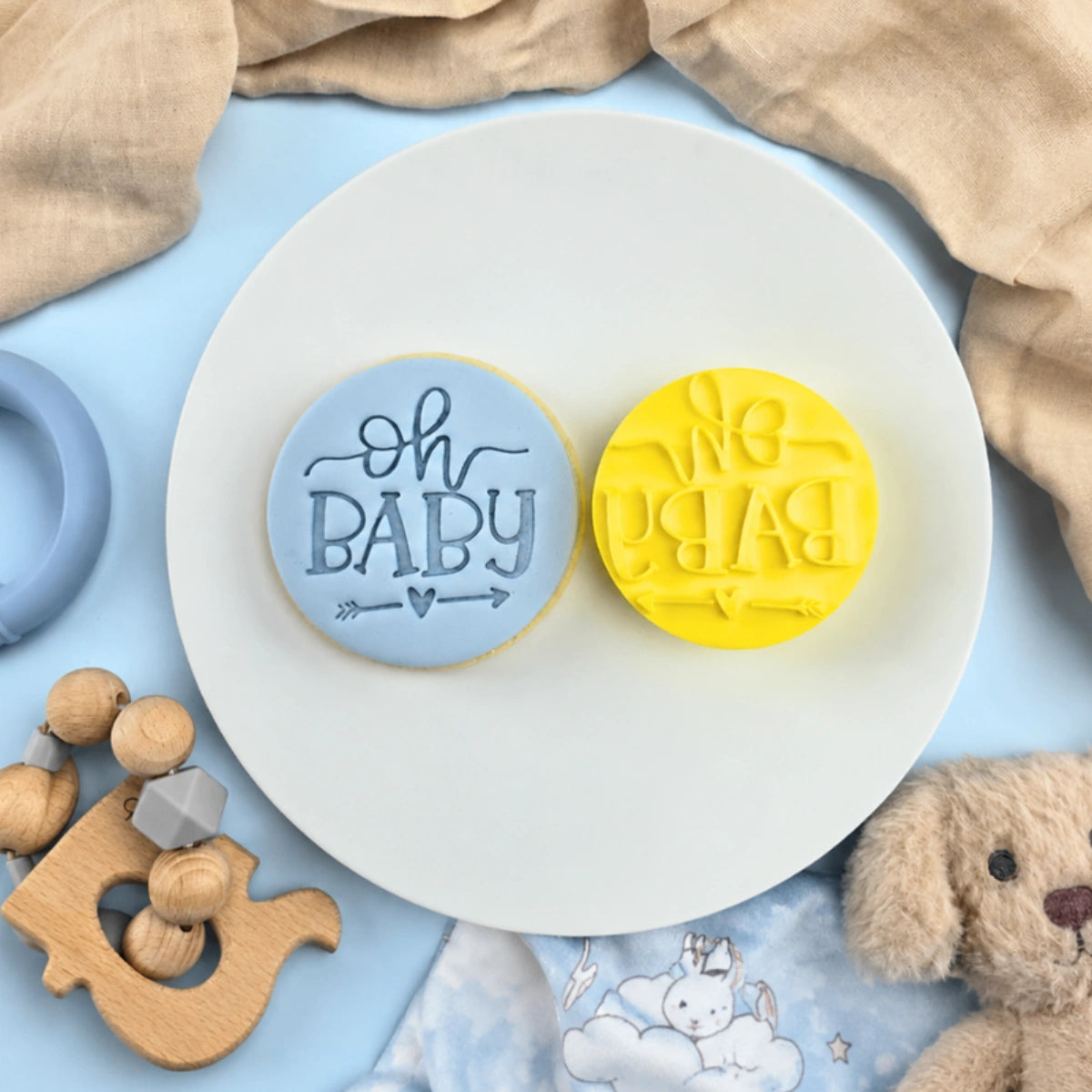 Oh Baby Embosser 60mm - Custom Cookie Cutters
