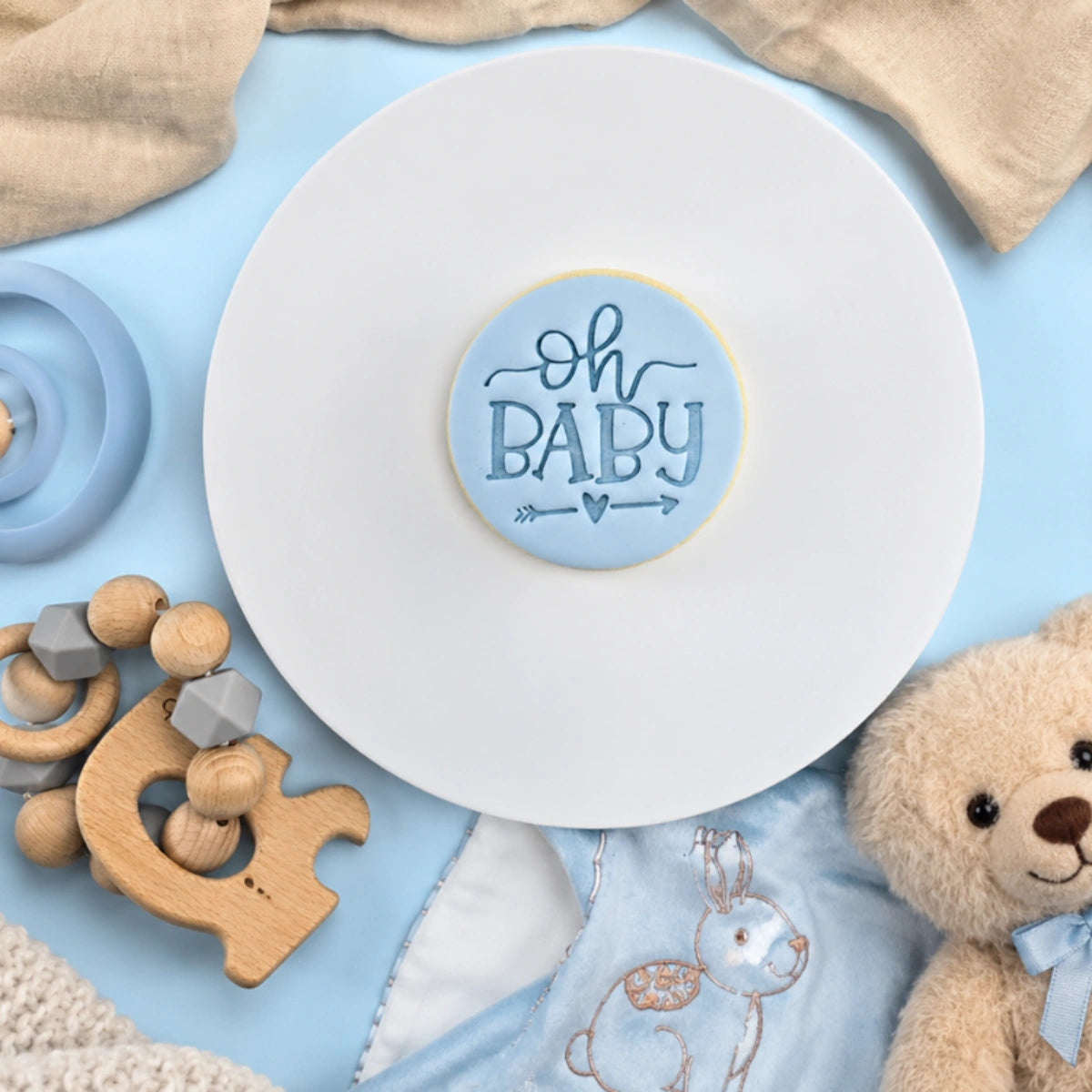 Oh Baby Embosser 60mm - Custom Cookie Cutters