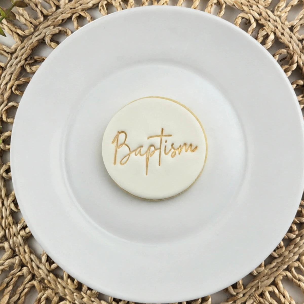 Baptism Embosser - Custom Cookie Cutters